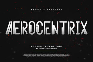 Aerocentrix: A Futuristic Display Font for Modern Campaigns