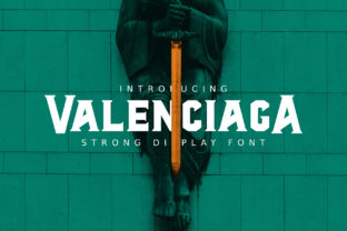 AL Valenciaga: A Bold Display Font for Editorial Design