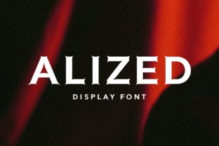 Alized Display Font for Editorial Design and Branding