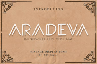 Aradeva: A Handwritten Display Font for Authentic Editorial Design