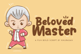 Beloved Master: A Cheerful Display Font for Editorial Design