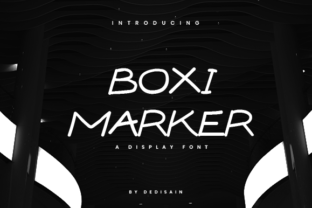 Boxi Marker: A Sweet Display Font for Creative Projects