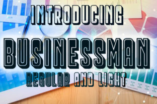 Businessman Font for Stylish Craft and Design Projects