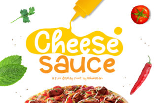 Cheese Sauce Font for Handmade Creations and More