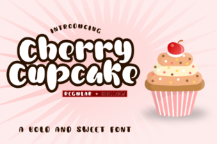 Cherry Cupcake Display Font for Editorial Design