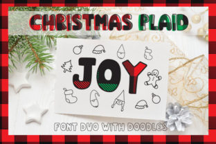 Christmas Plaid Font for Festive Editorial Design