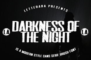 Darkness of the Night Font for Handmade and Commercial Design