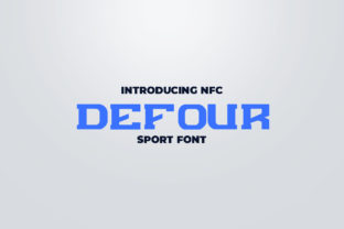 Defour: A Sporty Display Font for Bold Branding