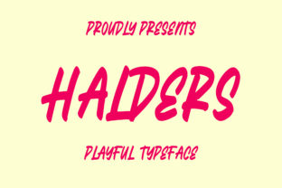Halders Display Font for Bold Web Design