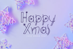 Happy Xmas Font for Festive Branding and Scandinavian Style Designs