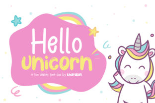 Hello Unicorn: A Bold Display Font for Creative Designs