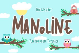 Manoline Font for Playful Branding and Digital Design