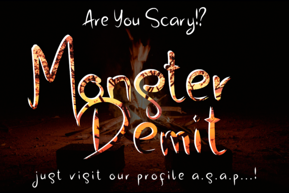 Monster Demit: A Bloody Good Display Font for Halloween and Horror Creations