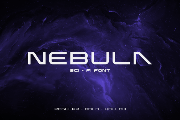 Nebula Font for Futuristic Branding and Design