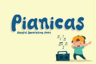 Pianicas Font for Kids-Themed Design Projects