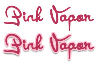 Pink Vapor: A Playful Display Font for Urban Design
