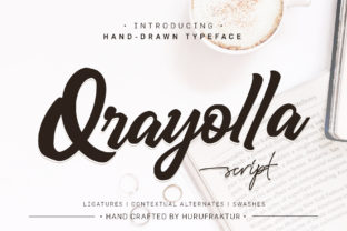 Qrayolla: A Modern Display Font for Digital Creativity