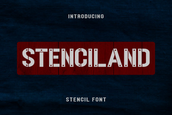 Stenciland: A Bold Display Font for Strong Branding