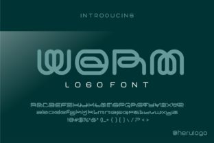 Worm Font for Handmade Labels and Creative Branding
